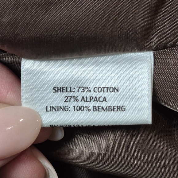 Eileen Fisher for Neiman Marcus Women's S Brown Alpaca Cotton Jacket 2007 Collab - Picture 7 of 8